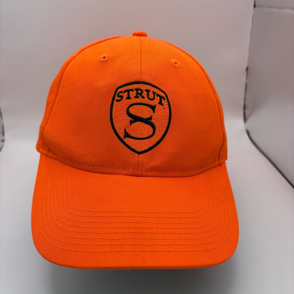 STRUT Logo Turkey Baseball Cap One‎ Size Fits All Men's Hunter Orange Sportcap